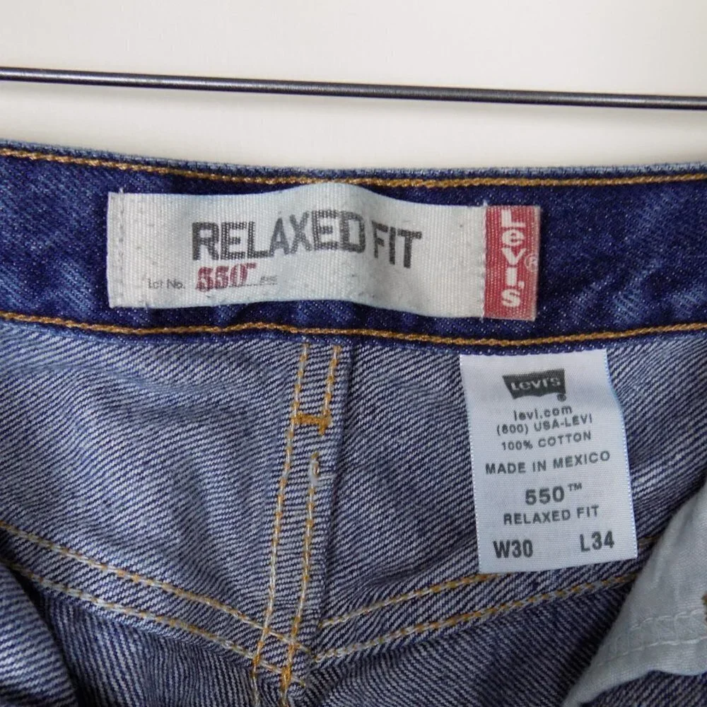 levi's classic tapered jeans relaxed fit 550